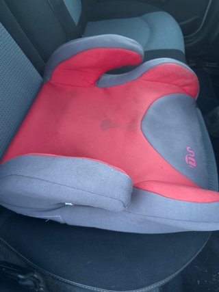 Silla coche niños roja y gris