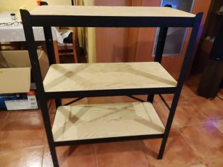 Estantería Metálica y Madera