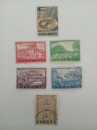 Lote 6 sellos antiguos de Grecia