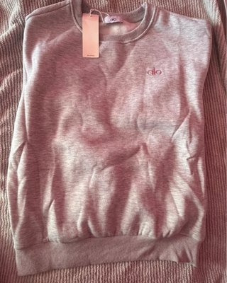 Alo Yoga Sweatshirt Cinza Tamanho M