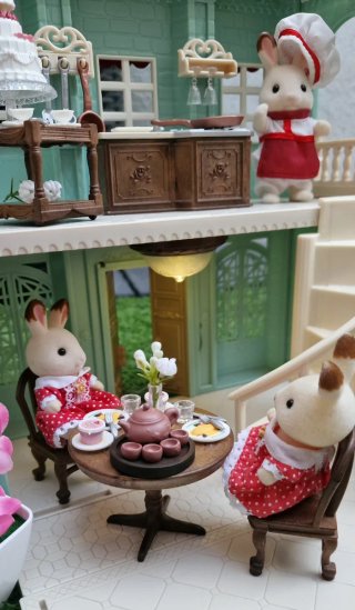Restaurante Sylvanian Families + Decoración