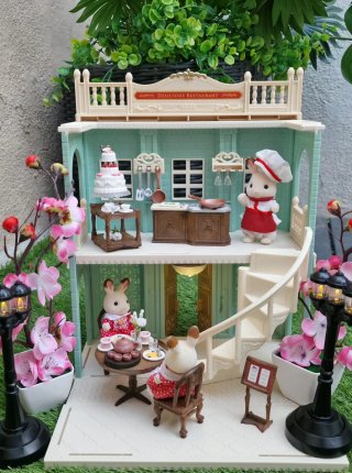 Restaurante Sylvanian Families + Decoración
