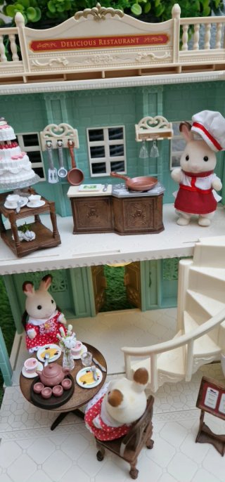 Restaurante Sylvanian Families + Decoración