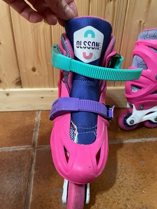 Patines en línea rosas para niños