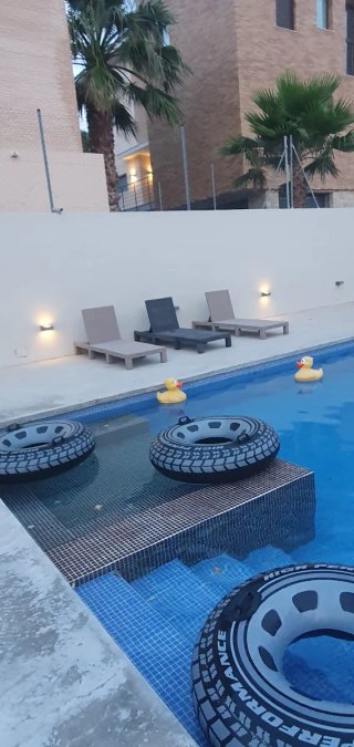 3 Tumbonas de Piscina Plástico