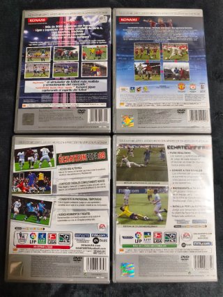 Lote 4 Juegos PS2: FIFA 09, FIFA 10, PES 2009, PES