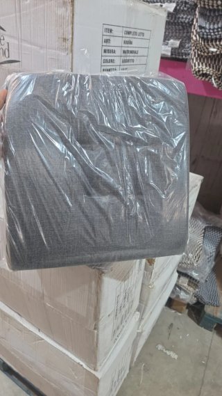 6 Cuscini Sedia Morbidone 40x40 Lacci grigio scuro