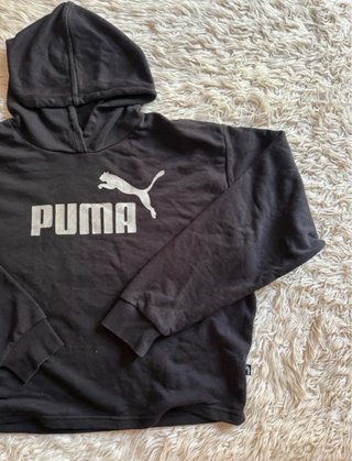 Sudadera Puma Crop Negra