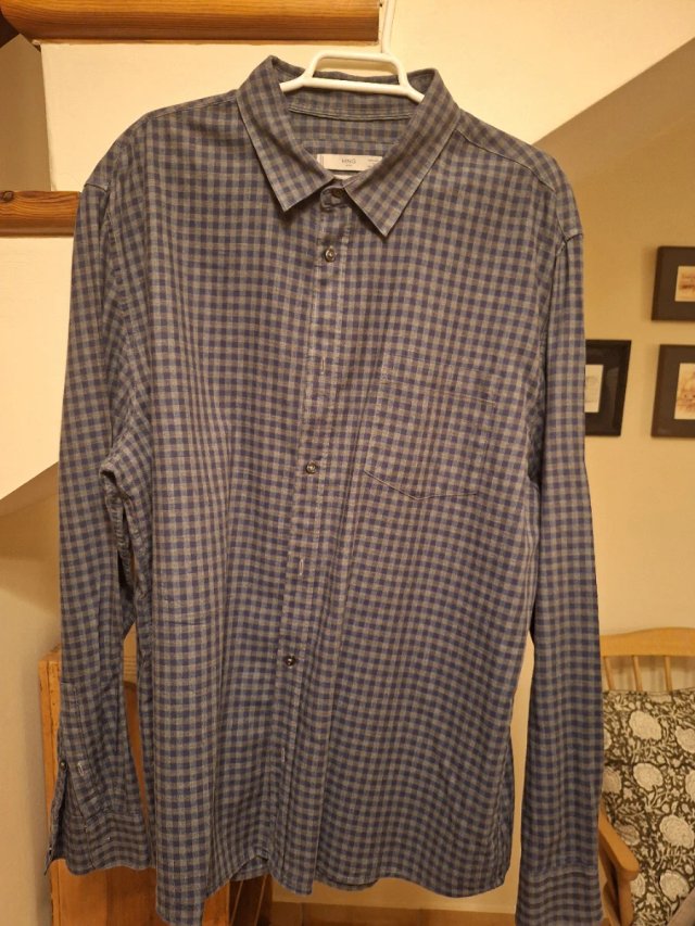 Camisa Mango Cuadros Talla XL