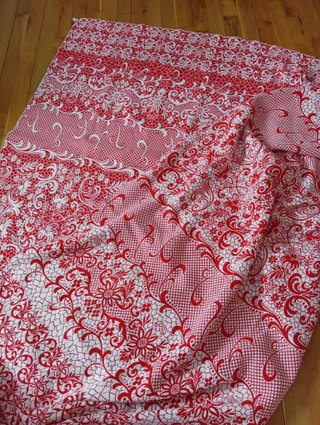 Colcha Algodón Reversible Jacquard Años 60