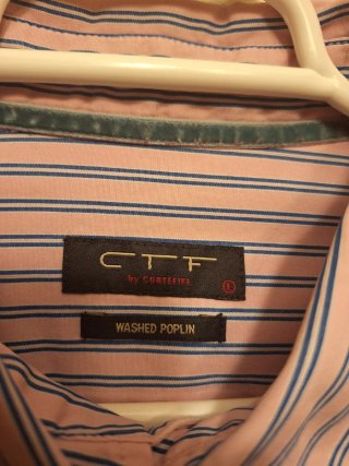 Camisa Cortefiel Talla L Rayas Rosas y Azules