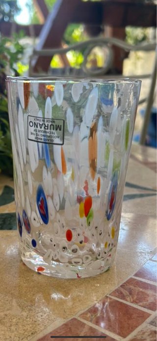 Bicchiere Murano Vetro Multicolor Made in Italy