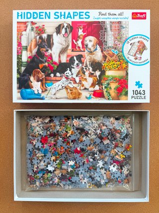 Puzzle Trefl Perros con Formas Ocultas 1043 Piezas
