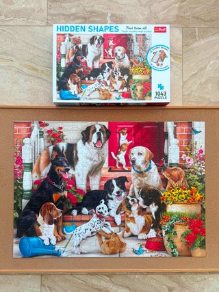 Puzzle Trefl Perros con Formas Ocultas 1043 Piezas