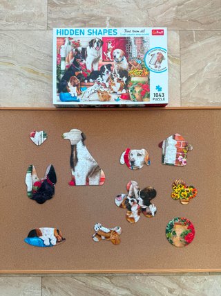 Puzzle Trefl Perros con Formas Ocultas 1043 Piezas