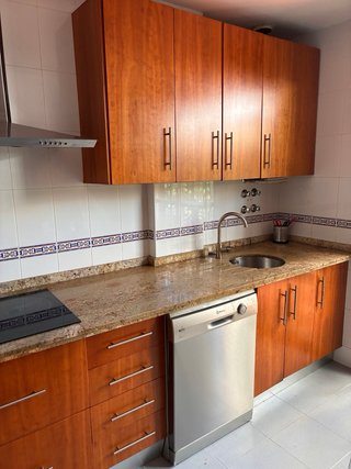 Muebles de cocina madera y cristal