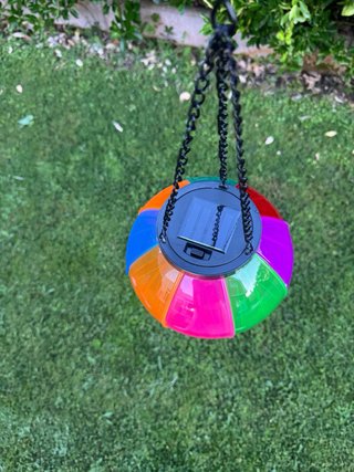 Lámpara Solar Globo Multicolor