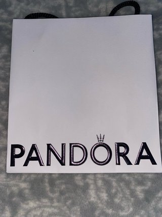 Anillo Pandora Corazón Rojo y Plata  Talla 54