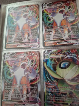 Cromos Pokémon VMAX Glaceon Rayquaza
