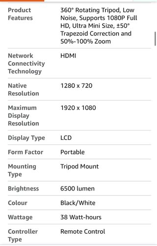 Akiyo O1 Mini LED Projector