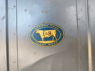 Baúl antiguo inglés F&B London Made original