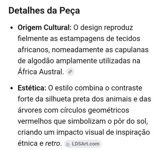 Quadro Capulana Palanca Negra