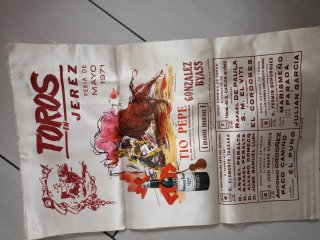 3 Carteles Seda Corridas de Toros