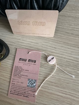 Borsa Miu Miu Matelassé Nero