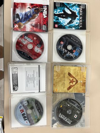 Lote 8 Juegos PS3: NBA 2K15, FIFA 12, Dark Souls,