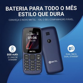 Telemóvel MKTEL 106 Dual SIM – Azul Escuro