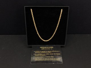E731155-5 CADENA ORO 18K 35CM