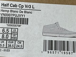 Zapatillas Vans Half Cab Beige/Blanco