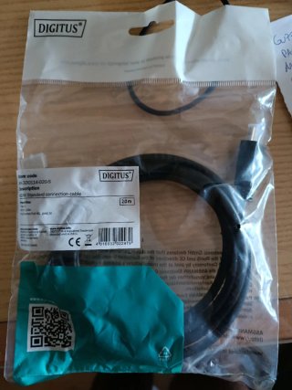 Cavo HDMI DIGITUS 2.0m Nuovo in confezione.