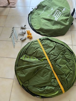 Tienda de campaña 2 personas - 2 segundos. Un solo