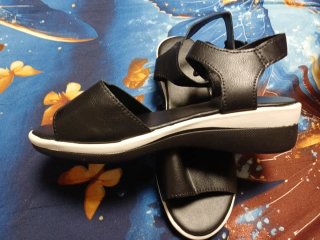 Sandalias negras mujer