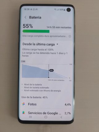 Samsung S10 128GB con batería nueva original 100%