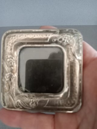 Piccolo portafoto metallo argentato