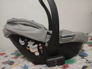 Carrito Bebé Inglesina Aptica Gris 3 piezas