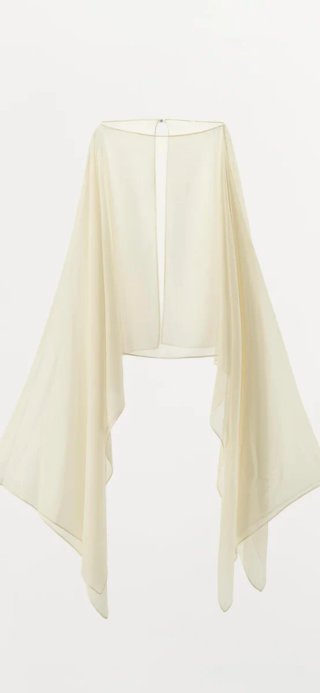 Capa Georgette Zara Talla Única