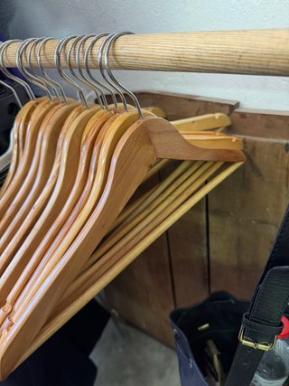 Perchas de madera 13 unidades