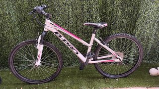 Bicicleta MTB B Pro M100 Blanca y Rosa