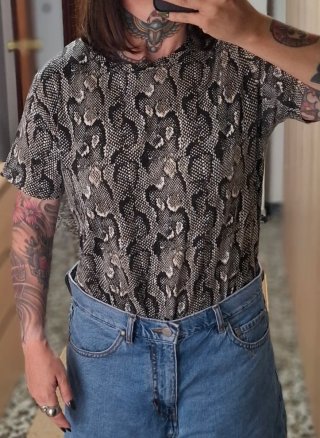 Camiseta manga corta serpiente Zeeman Talla L