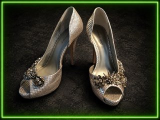 Zapatos de tacón Menbur plateados