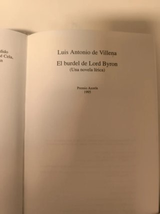 El burdel de Lord Byron (Colección Autores esp...