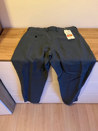 TRAJE ENTERO AZUL LINO 100% ZARA