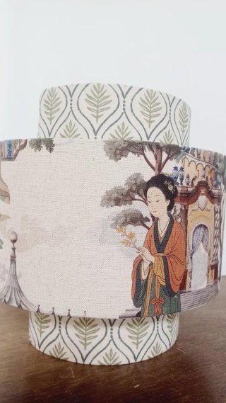 Aplique de pared tela diseño oriental