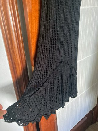 Vestido crochet negro talla M