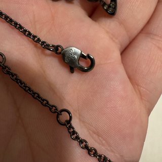 Collar Vivienne Westwood Orb Negro y Plata