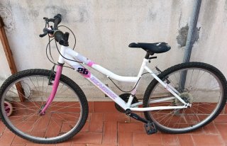Bicicleta Denbike 26 Blanca y Rosa