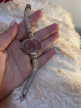 Reloj Everon Mujer Plata y Blanco